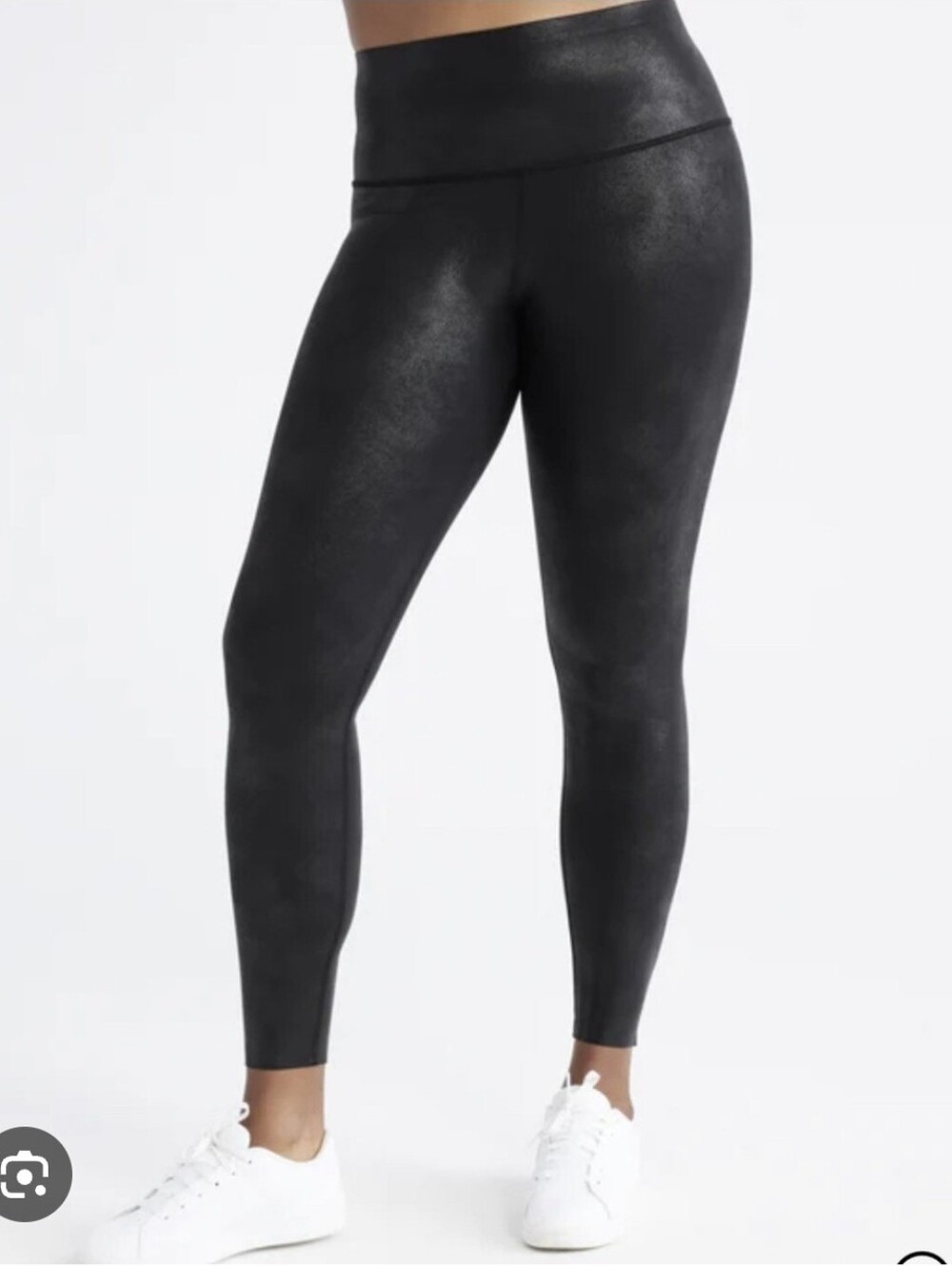 Knix High-Waist Black Shimmer Leggings Size L